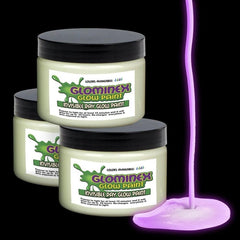 Glominex Glow Paint 1 oz Jar - Invisible Day Purple
