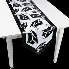 Black Congrats Grad Paper Table Runner