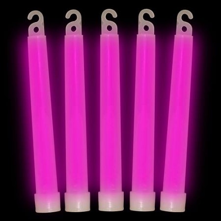 6 Inch Premium Pink Glow Sticks - Pack of 12