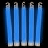 6 Inch Ultra-Bright Emergency Industrial Grade Blue Glow Sticks - Pack of 12