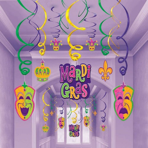 Mardi Gras Party Swirls Mega Pack