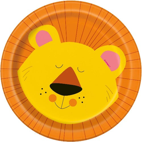 Safari Party Lion Face Dessert Plates