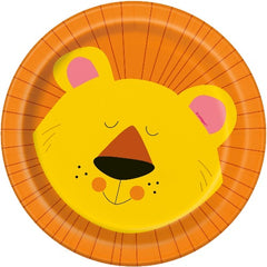 Safari Party Lion Face Dessert Plates