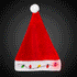 LED Light Up Christmas Bulb Santa Hat | PartyGlowz