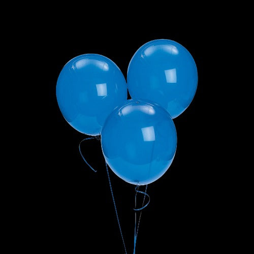 11 Latex Balloons - Sapphire Blue