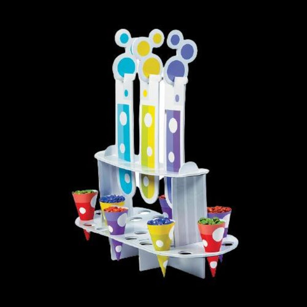 Science Party Treat Stand with Cones