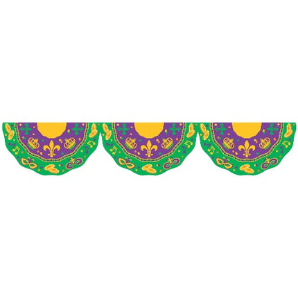Mardi Gras Plastic Bunting