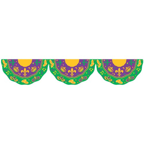Mardi Gras Plastic Bunting