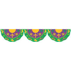Mardi Gras Plastic Bunting