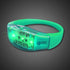 LED Light Up Green Sound Activated Silicone Bracelet