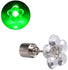 LED Light Up Green Flower Stud Earrings