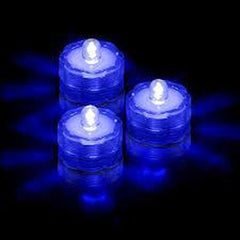 LED Blue Waterproof Tea Lights