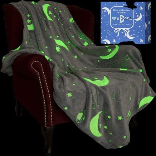 Glow in The Dark Night Glowing Blanket