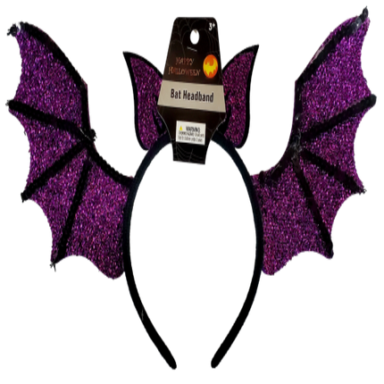 Sequine Bat Headband - Assorted