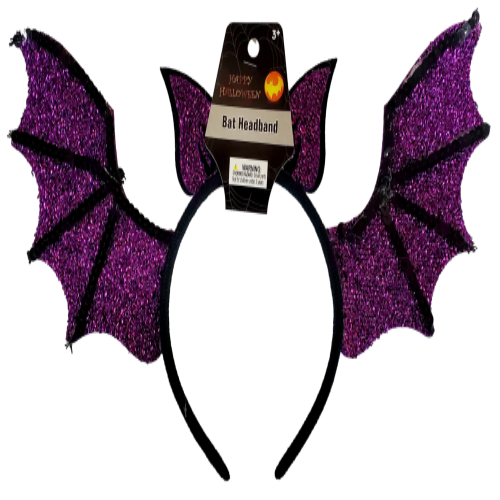 Sequine Bat Headband - Assorted