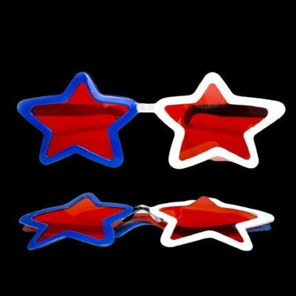 Patriotic Jumbo Star Shaped Shades | PartyGlowz