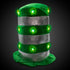 LED Light Up Shamrock Stove Pipe Hat