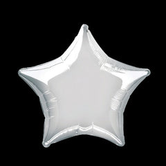Silver Star 20" Mylar Balloon