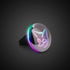 LED Light Up Silver Button Ring- 1 Pc