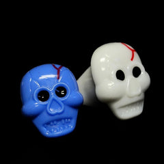 LED Light Up Skull Jelly Ring - Assorted