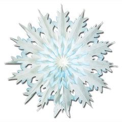 Dip-Dyed 17" Snowflakes