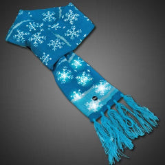 Light Up LED Snowflake Scarf