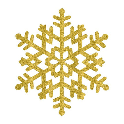 Gold Glitter 15" Snowflake