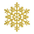 Gold Glitter 15" Snowflake