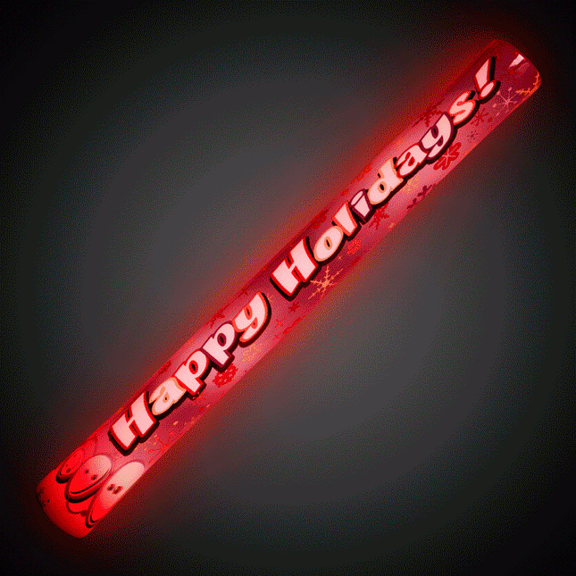 LED Light Up 16 Inch Happy Holidays Snowman Foam Stick