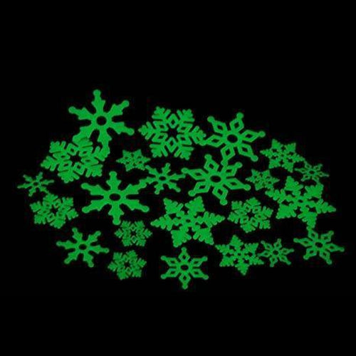 Glow in the Dark Snow Flakes Stickers