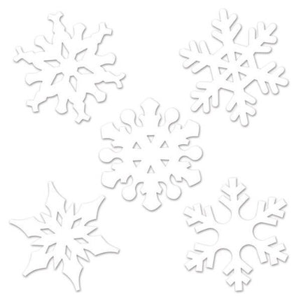 Snowflake Mini Cutouts - 10 Pieces Per Pack