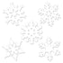 Snowflake Mini Cutouts - 10 Pieces Per Pack