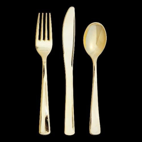Metallic Gold Assorted Cutlery