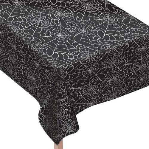 Spider Web Vinyl Table Cover - 52" x 90"