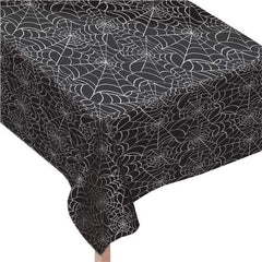 Spider Web Vinyl Table Cover - 52" x 90"