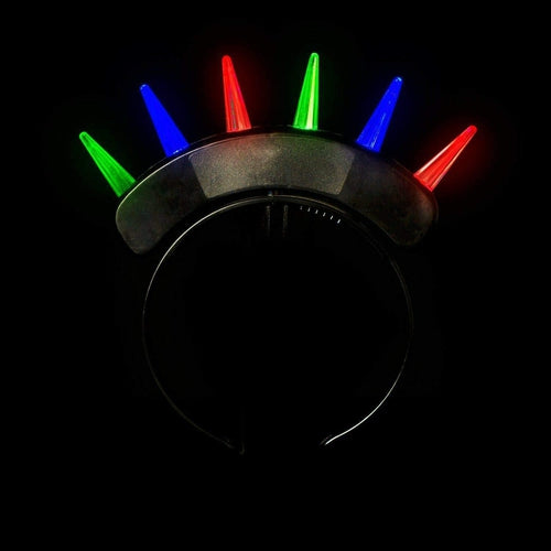 LED Light Up Spike Mohawk Headband - Multi Color