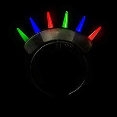 LED Light Up Spike Mohawk Headband - Multi Color