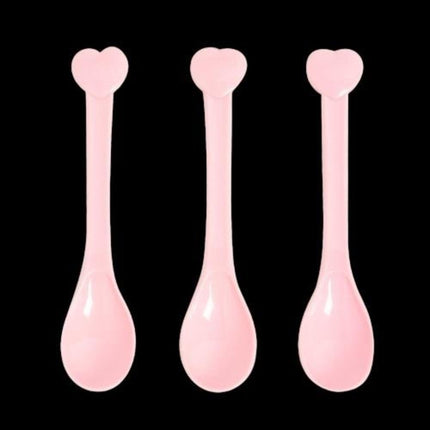 Pink Heart Spoons