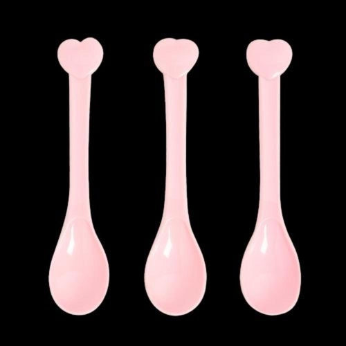 Pink Heart Spoons