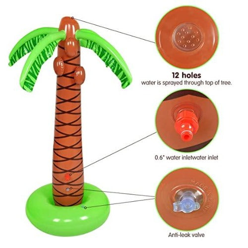 5.23 Feet Inflatable Plastic Palm Tree Sprinkler