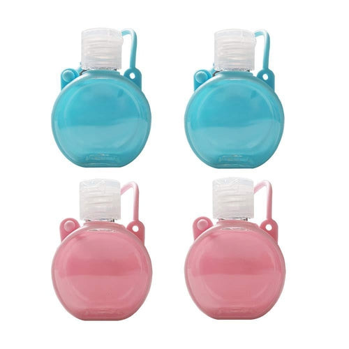 30ml Hand Sanitizer Empty Refillable Plastic Squeeze Bottles Pack of 4