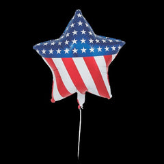 Star-Shaped Patriotic 18" Mylar Balloons