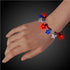 LED Light Up Patriotic Star Bead Bracelet - 1 Pc | PartyGlowz