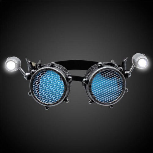LED Steampunk Mesh Goggles