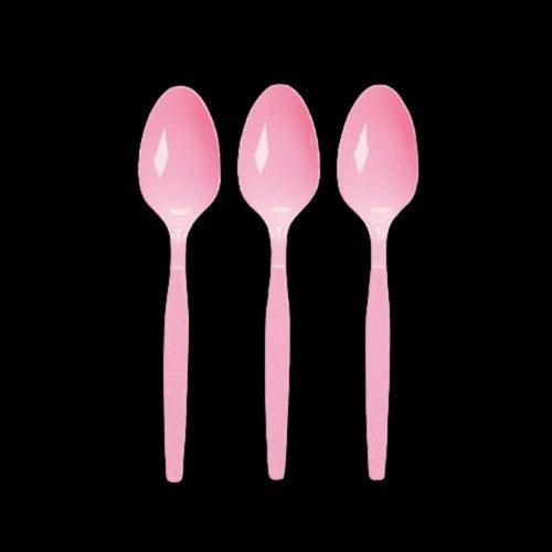 Candy Pink Color Plastic Spoons