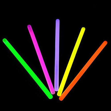 10 Inch Glow Sticks with Ground Stakes - Pack of 12