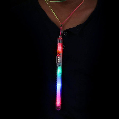 LED Light Up Stick Pendant Necklaces