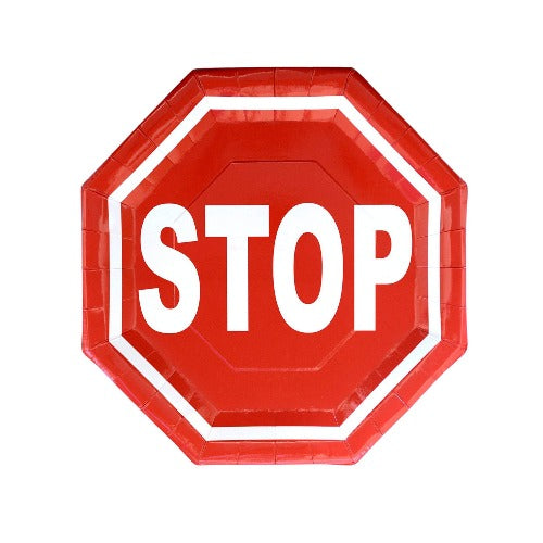 Stop Sign Dinner Plates