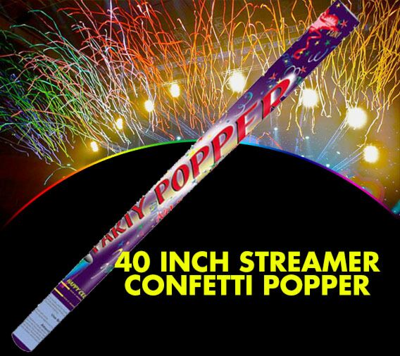 Streamer Confetti Popper (40 inches)