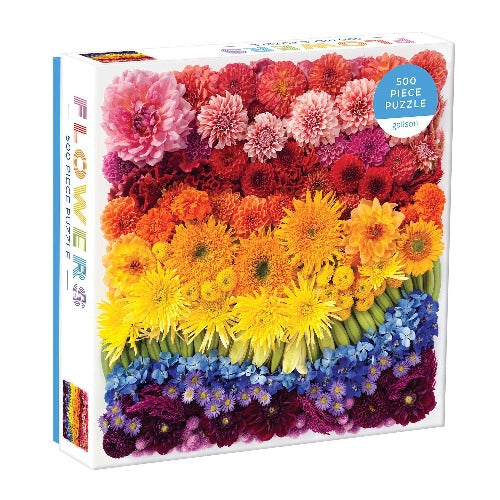 Rainbow Summer Flowers 500pc Puzzle